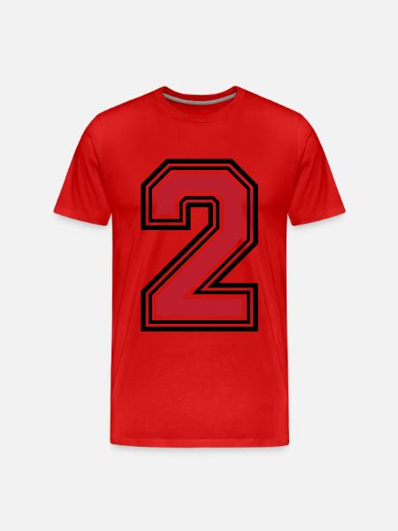2 Symbole numérique - T-shirt bio Premium Homme - rouge