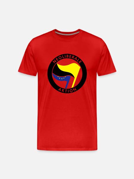 Neoliberale Aktion - Männer Premium Bio T-Shirt - Rot
