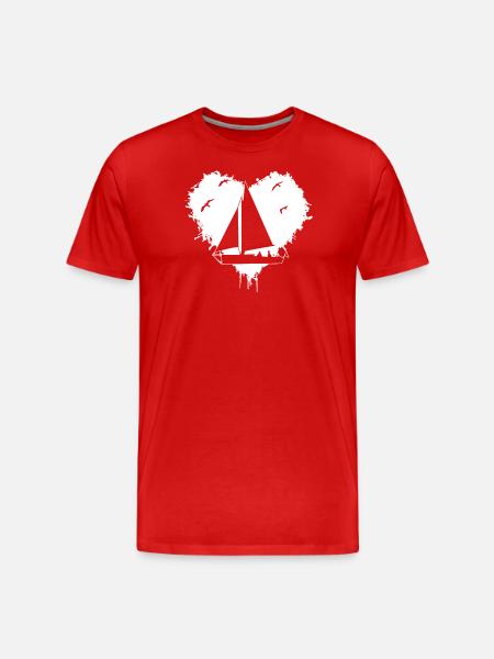 Segeln Sailing - Männer Premium Bio T-Shirt - Rot