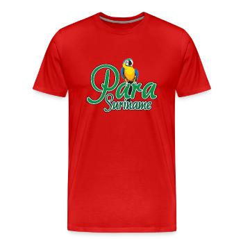 District of Para - Men's Premium Organic T-Shirt - red - Front - Damien (186cm)