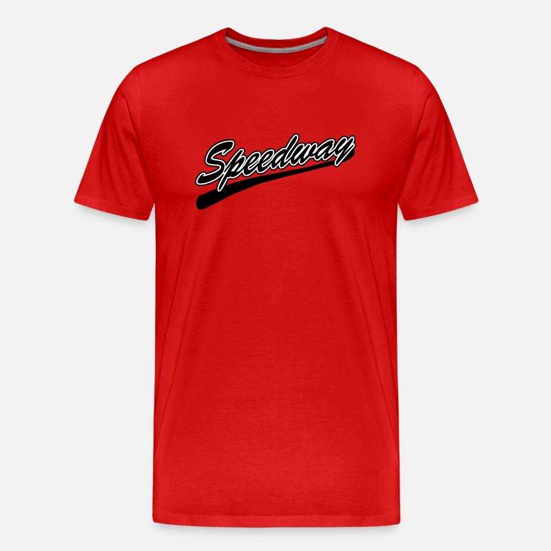 Speedway - Männer Premium Bio T-Shirt - Rot