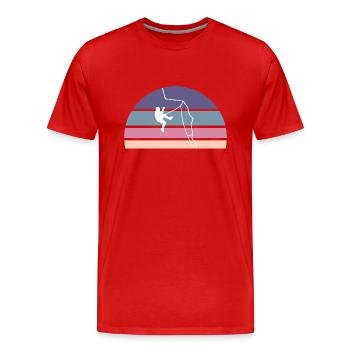 Falling into the void - Men's Premium Organic T-Shirt - red - Front - Damien (186cm)