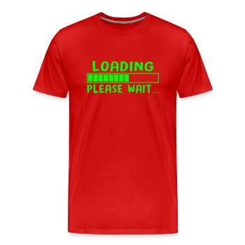 LOADING - T-shirt bio Premium Homme - rouge - Devant - Damien (186cm)