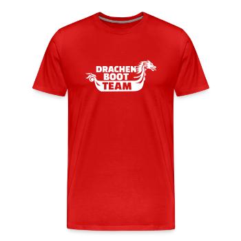 Drachenboot - Männer Premium Bio T-Shirt - Rot - Vorne - Damien (186cm)