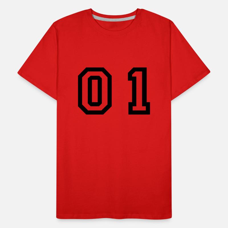 Nummer - 01 - zero one Männer Premium Bio T-Shirt