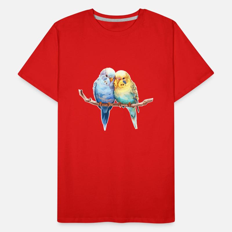 Paire de perruches T-shirt bio Premium Homme