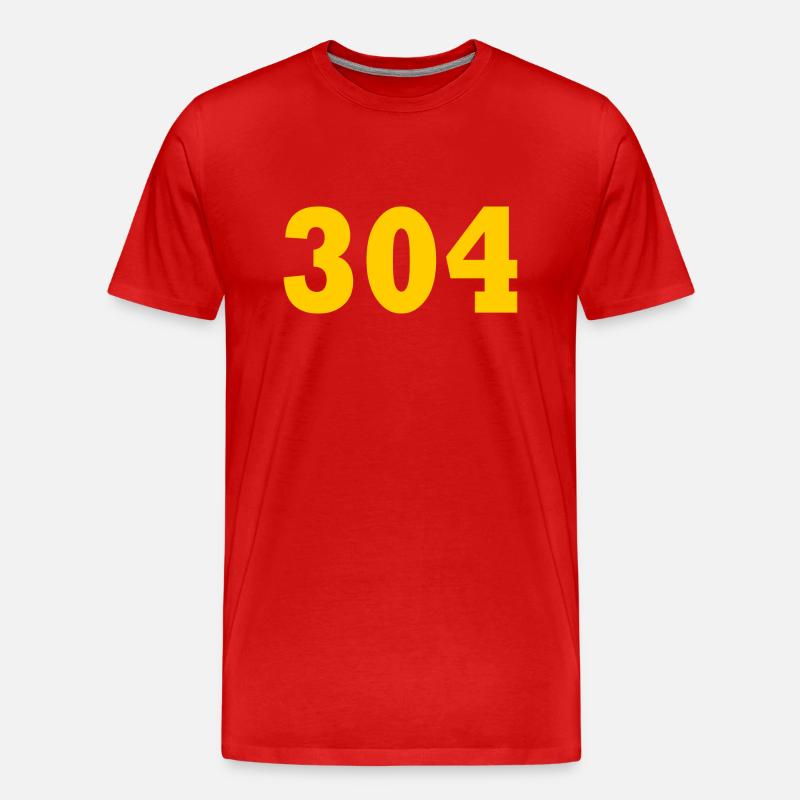 304 - Männer Premium Bio T-Shirt - Rot