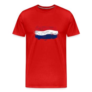 Holland Flag - Männer Premium Bio T-Shirt - Rot - Vorne - Damien (186cm)