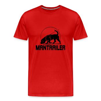 MANTRAILER Dog Sport Search Dogs Dogs Dog - Men's Premium Organic T-Shirt - red - Front - Damien (186cm)