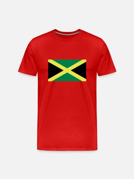 Jamaika - Männer Premium Bio T-Shirt - Rot