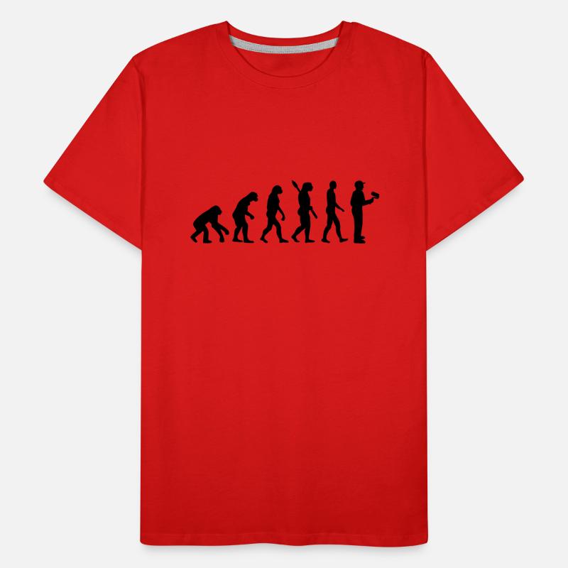 Maler Evolution Männer Premium Bio T-Shirt