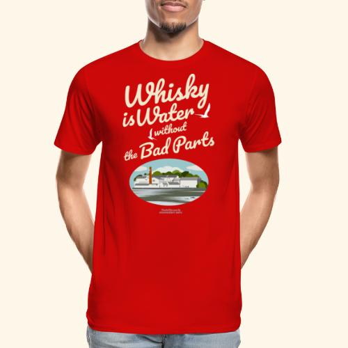 Whisky Is Water Spruch und Brennerei - Männer Premium Bio T-Shirt