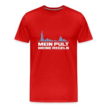 Discjockey Mein Mischpult Meine Regeln DJ Geschenk - Männer Premium Bio T-Shirt - Rot - Vorne - Damien (186cm)