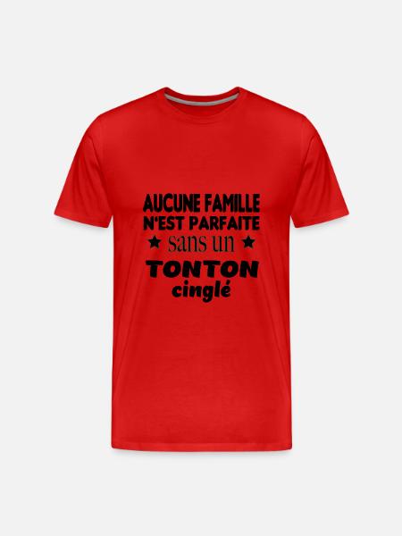 tonton cinglé - T-shirt bio Premium Homme - rouge