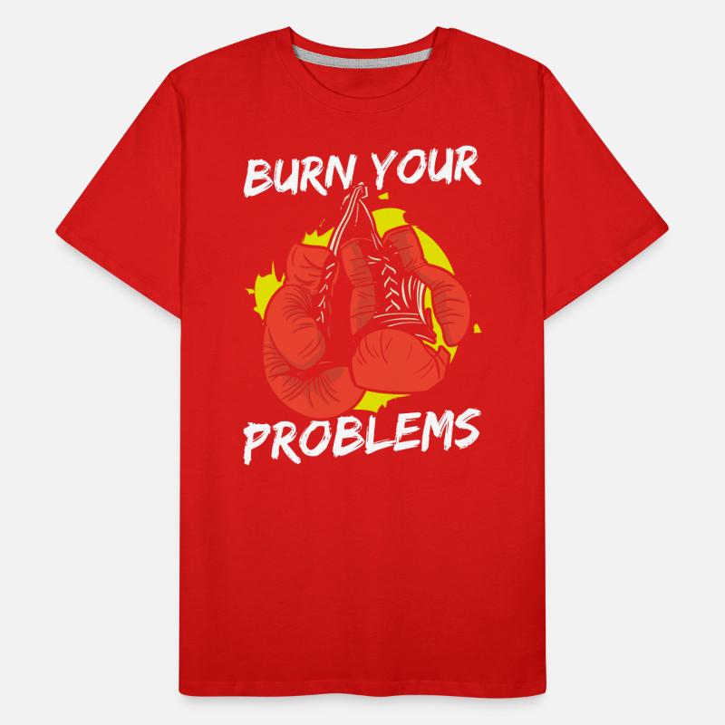 Problem Lustig Kein Problem Das geringere Übel Männer Premium Bio T-Shirt