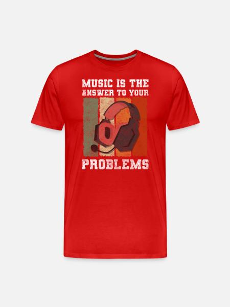Problem Solution Satire Doesn't matter - Men's Premium Organic T-Shirt - red