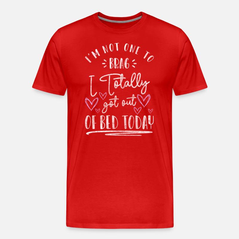 Pyjama Sleep Late Riser - T-shirt bio Premium Homme - rouge