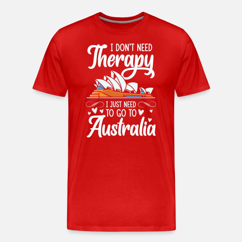 Outback Koala Metropole - Männer Premium Bio T-Shirt - Rot