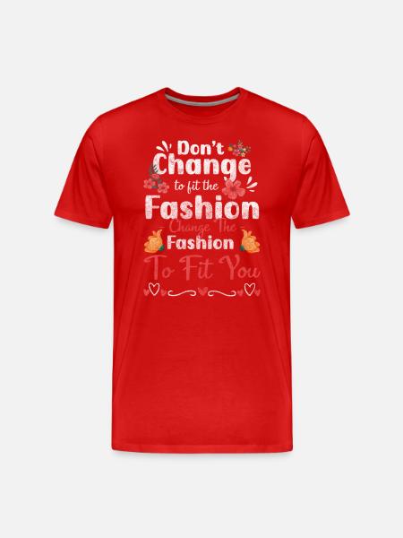 Mode Neumodisch Schmuck - Männer Premium Bio T-Shirt - Rot
