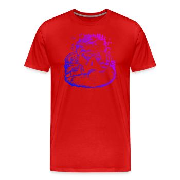 Scuba Tauchen Herren Diving Scuba Diver - Männer Premium Bio T-Shirt - Rot - Vorne - Damien (186cm)