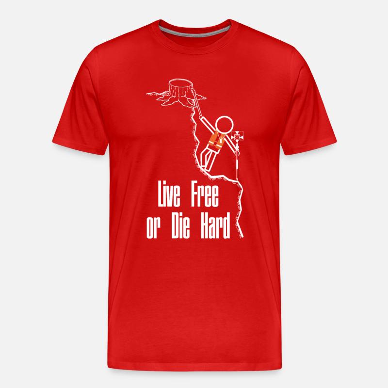 Vermesser Abenteuer - Männer Premium Bio T-Shirt - Rot