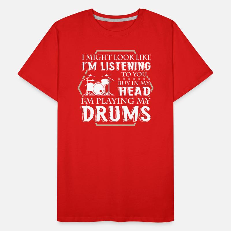 Drummer Männer Premium Bio T-Shirt