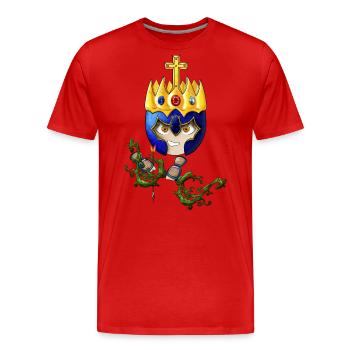 Four Horsemen of The Apocalypse - Conquest - Men's Premium Organic T-Shirt - red - Front - Damien (186cm)