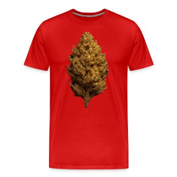 Goldener Bud - Männer Premium Bio T-Shirt - Rot - Vorne - Damien (186cm)