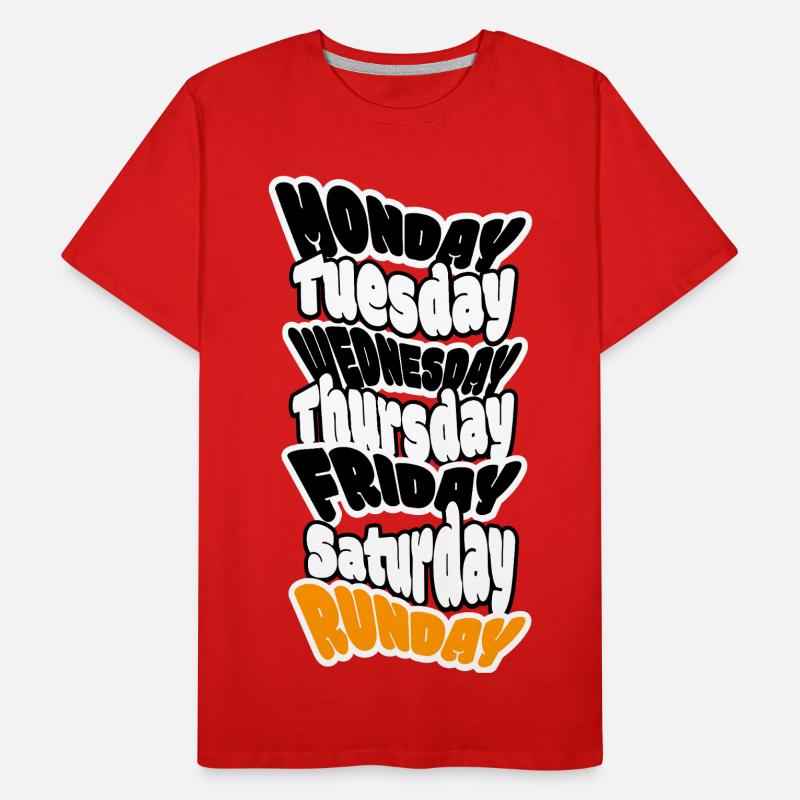 SUNDAY IS RUNDAY. Longrun oder ausschlafen? Männer Premium Bio T-Shirt