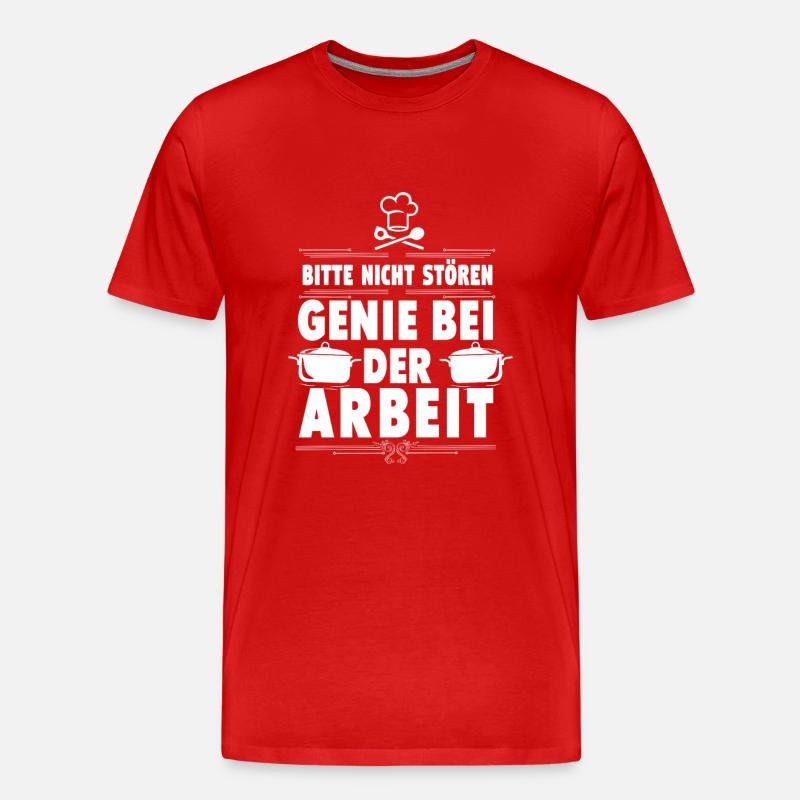 Koch - Männer Premium Bio T-Shirt - Rot