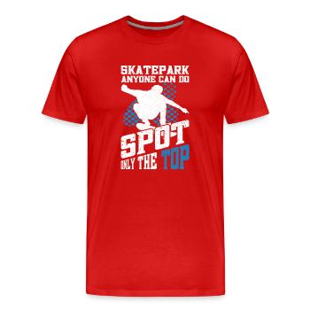 Skateboard Art For Boys Girls Men Skateboard Gifts - Männer Premium Bio T-Shirt - Rot - Vorne - Damien (186cm)