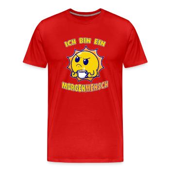I'm a morning person Funny sunshine - Men's Premium Organic T-Shirt - red - Front - Damien (186cm)