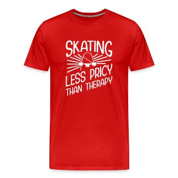 Skateboard Art For Boys Girls Men Skateboard Gifts - Männer Premium Bio T-Shirt - Rot - Vorne - Damien (186cm)