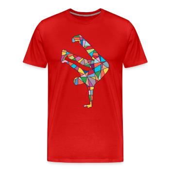 Breakdance Dance Breakdancer Breakdancer Kids - Men's Premium Organic T-Shirt - red - Front - Damien (186cm)
