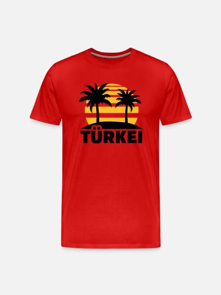 Türkei - Männer Premium Bio T-Shirt - Rot