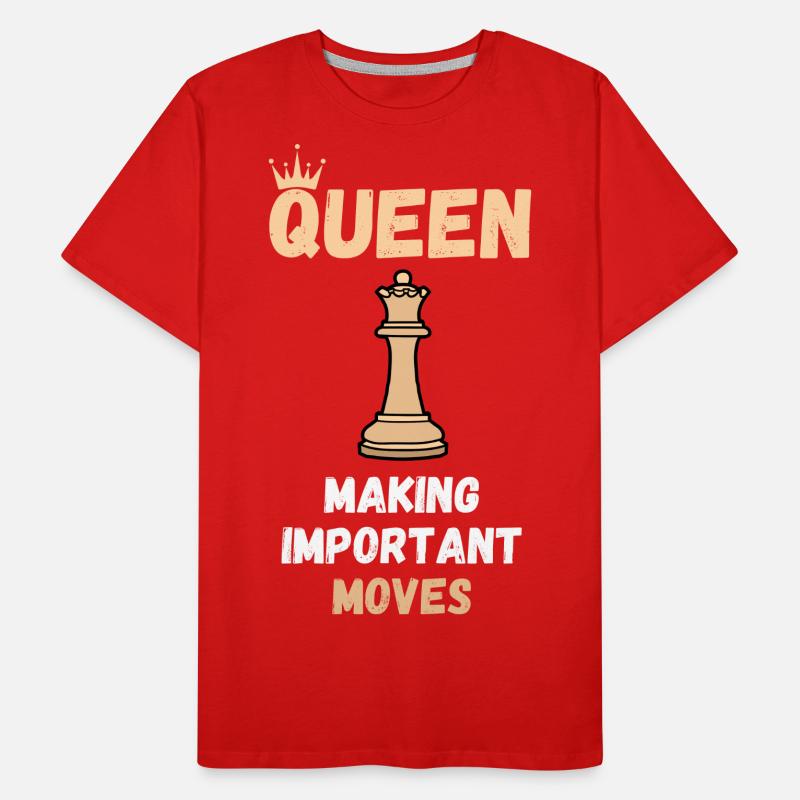 Chess Saying Gift Checkmate Queens Gambit Men's Premium Organic T-Shirt