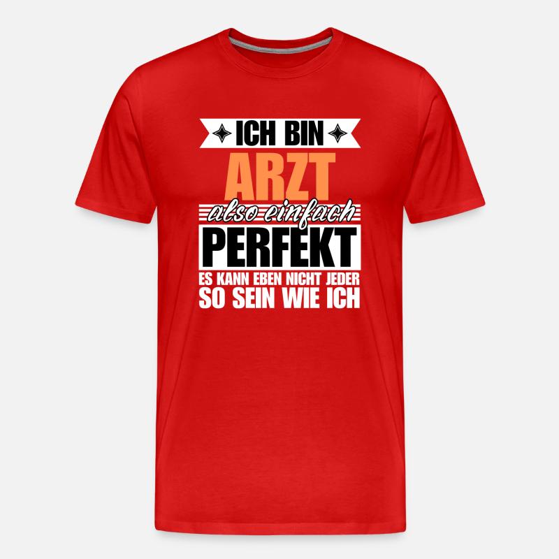 Perfekter Arzt - Männer Premium Bio T-Shirt - undefined
