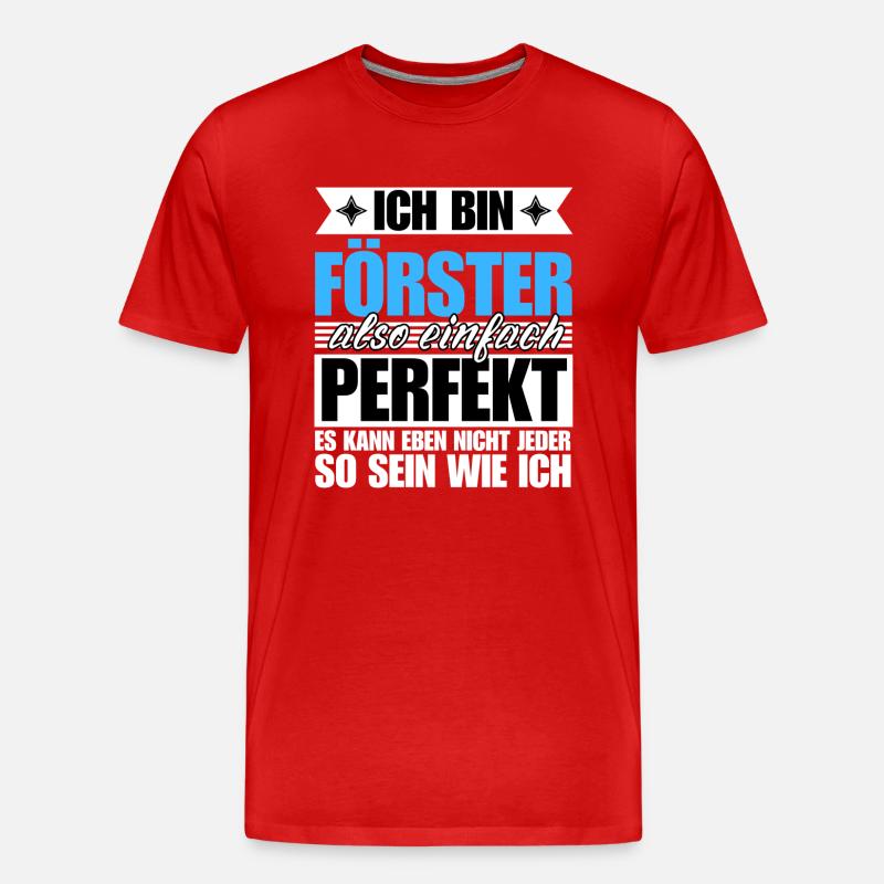 Perfekter Förster - Männer Premium Bio T-Shirt - undefined