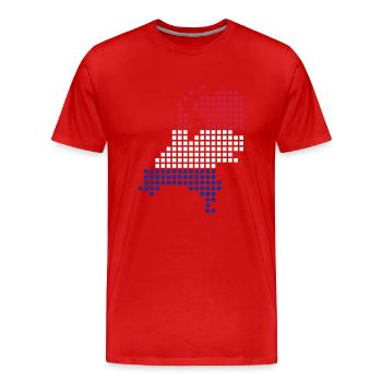 Dutch - holland - netherlands - Men's Premium Organic T-Shirt - red - Front - Damien (186cm)