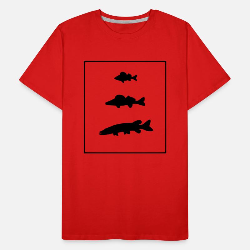 Perche,sandre,brochet T-shirt bio Premium Homme