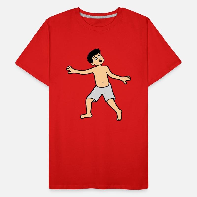 Boy is afraid Men's Premium Organic T-Shirt