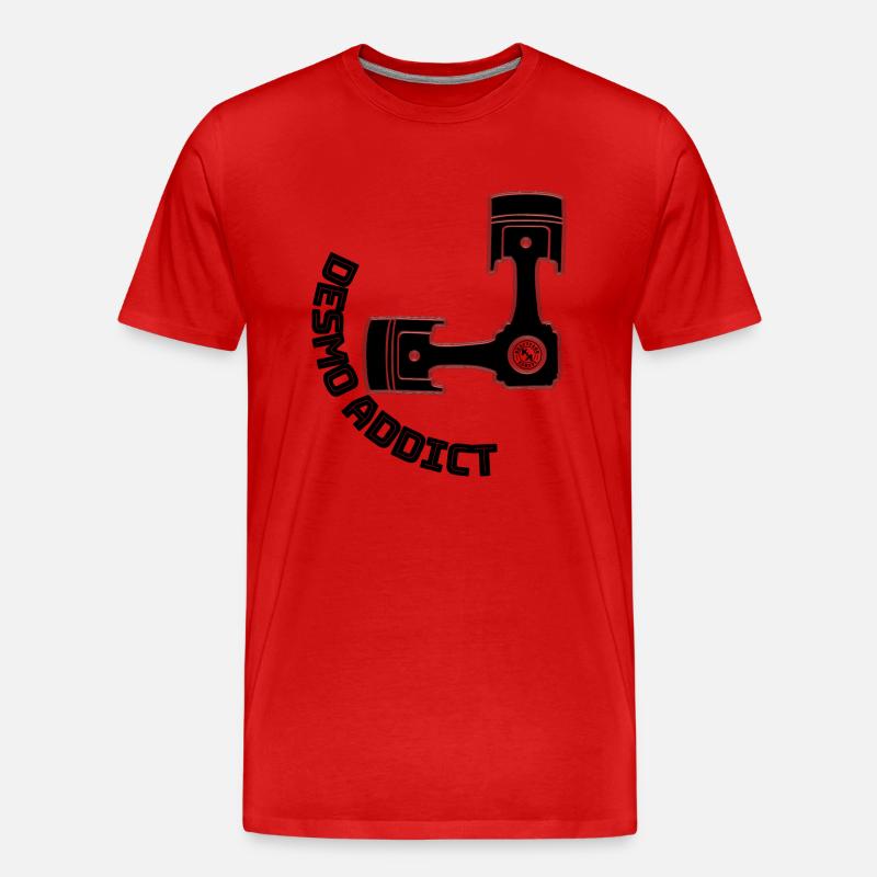 DesmoAddict - der Name ist Programm - Männer Premium Bio T-Shirt - Rot