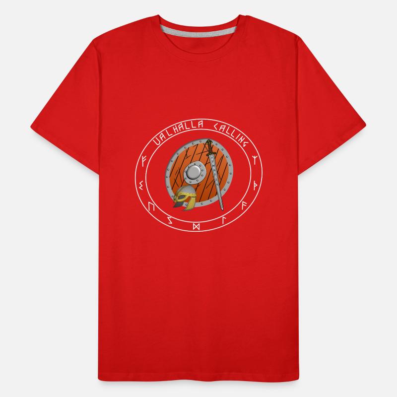 Wikinger Valhalla Calling Männer Premium Bio T-Shirt