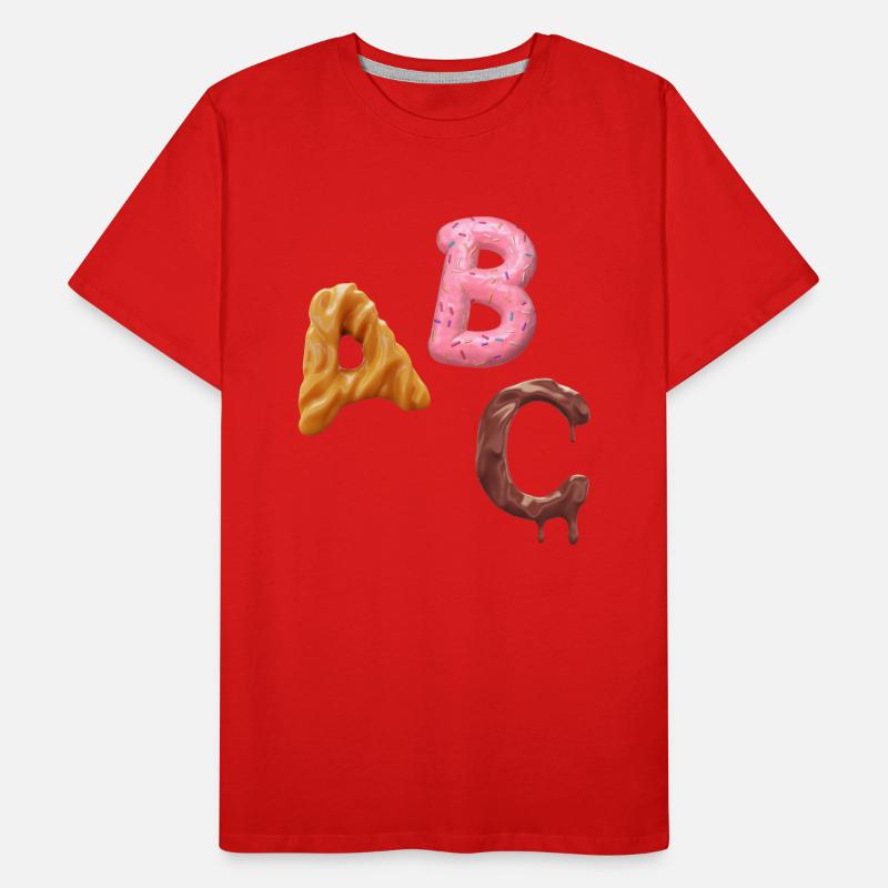 A B C Men's Premium Organic T-Shirt