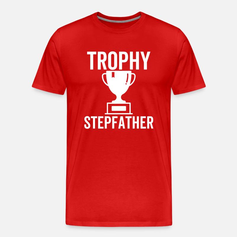 Trophäe Stiefvater - Männer Premium Bio T-Shirt - Rot