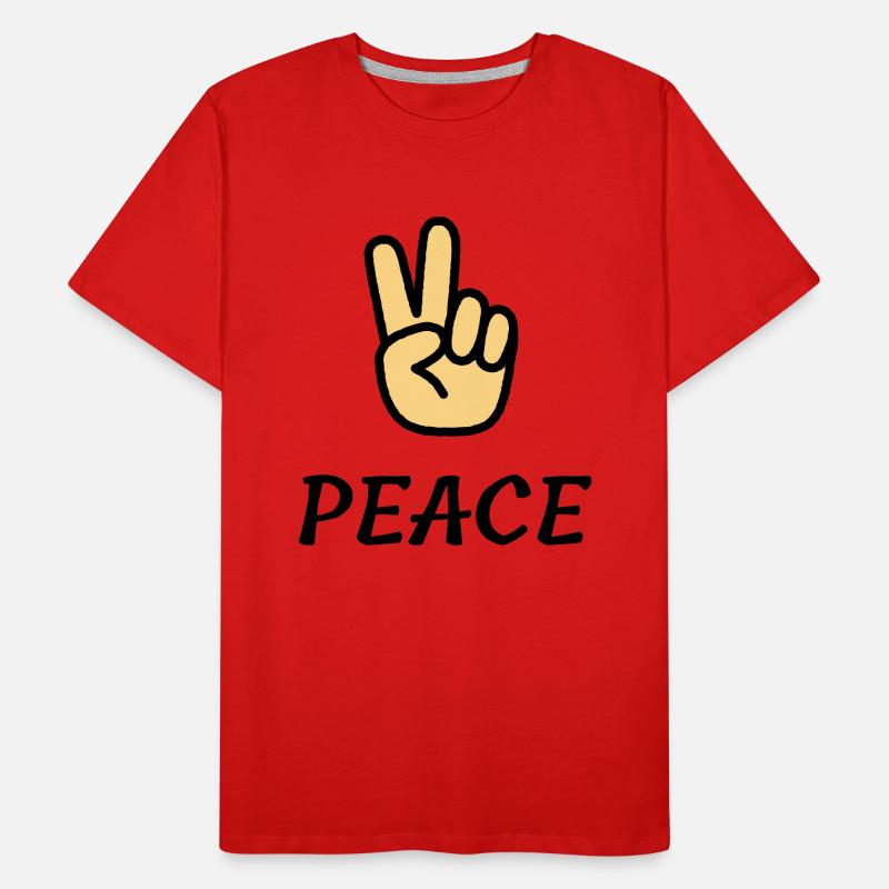 Cooles Peace-Design Männer Premium Bio T-Shirt