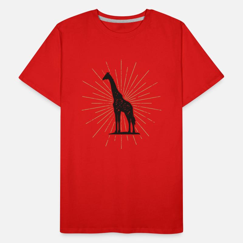 Pretty illuminated giraffe Men's Premium Organic T-Shirt