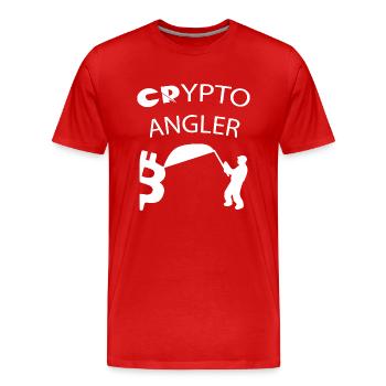 Bitcoin Trading Crypto Stocks - T-shirt bio Premium Homme - rouge - Devant - Damien (186cm)