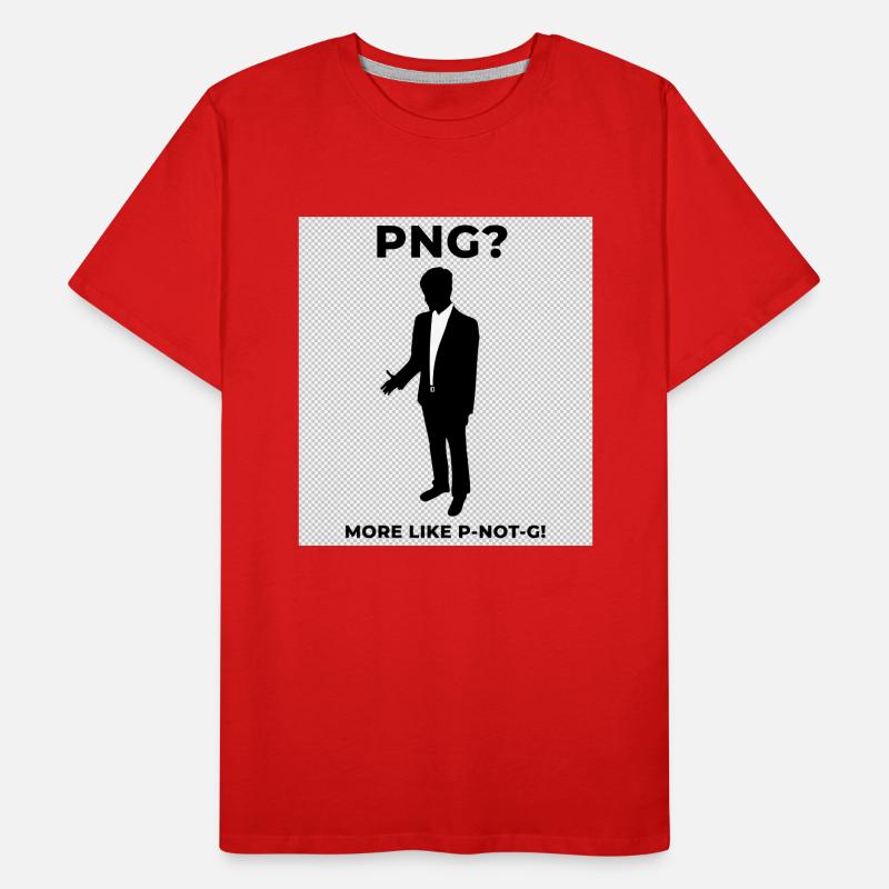 PLUS COMME P-NOT-G! Conception d’impression T-shirt bio Premium Homme