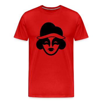 clown - T-shirt bio Premium Homme - rouge - Devant - Damien (186cm)